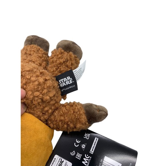 Star Wars Wicket Ewok 8" Plush Stuffed Toy By Mattel Gold Hood Christmas Gift - Picture 3 of 5